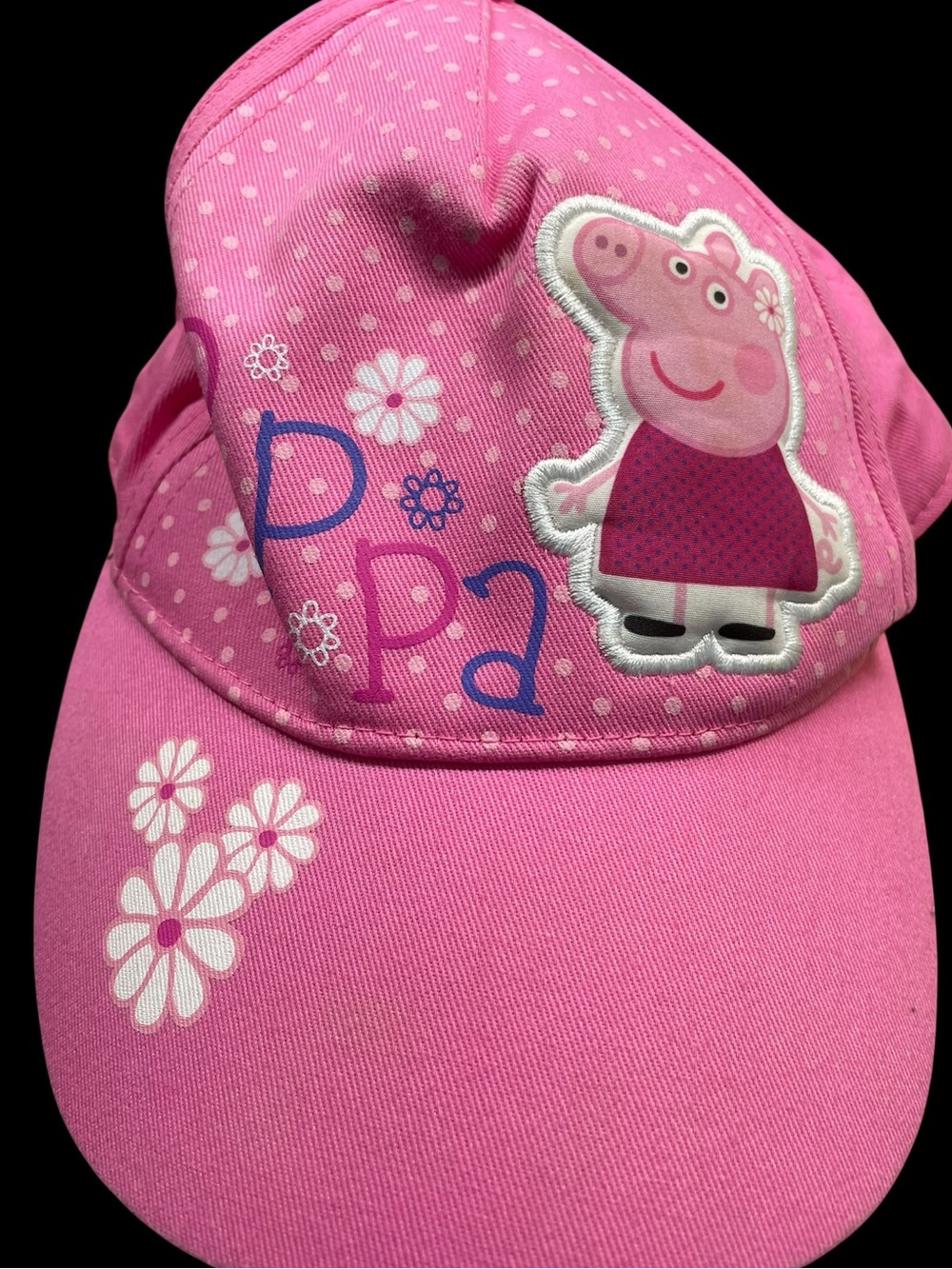 vintage Peppa Pig Pink Kids Baseball Cap